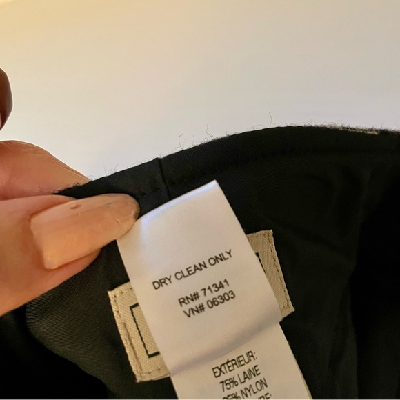 L.L. Bean, Plaid, Wool Blend, Knee Skirt, Sz 12, Gray, Black, Ivory, Lined, GUC - Picture 8 of 8